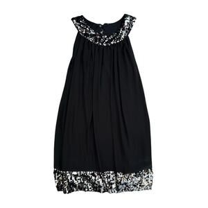 S.L.Fashions Black Sequin Dress